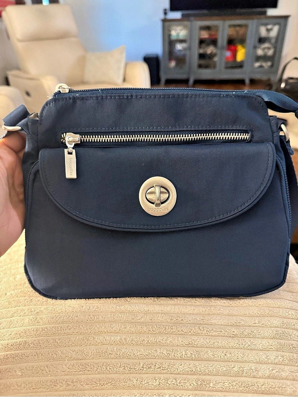 Baggallini Calais Crossbody Bag in Blue Like New